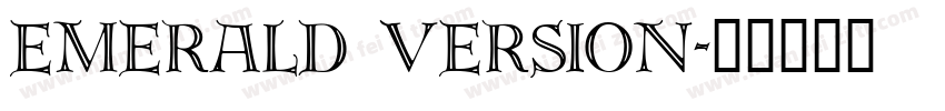 Emerald Version字体转换